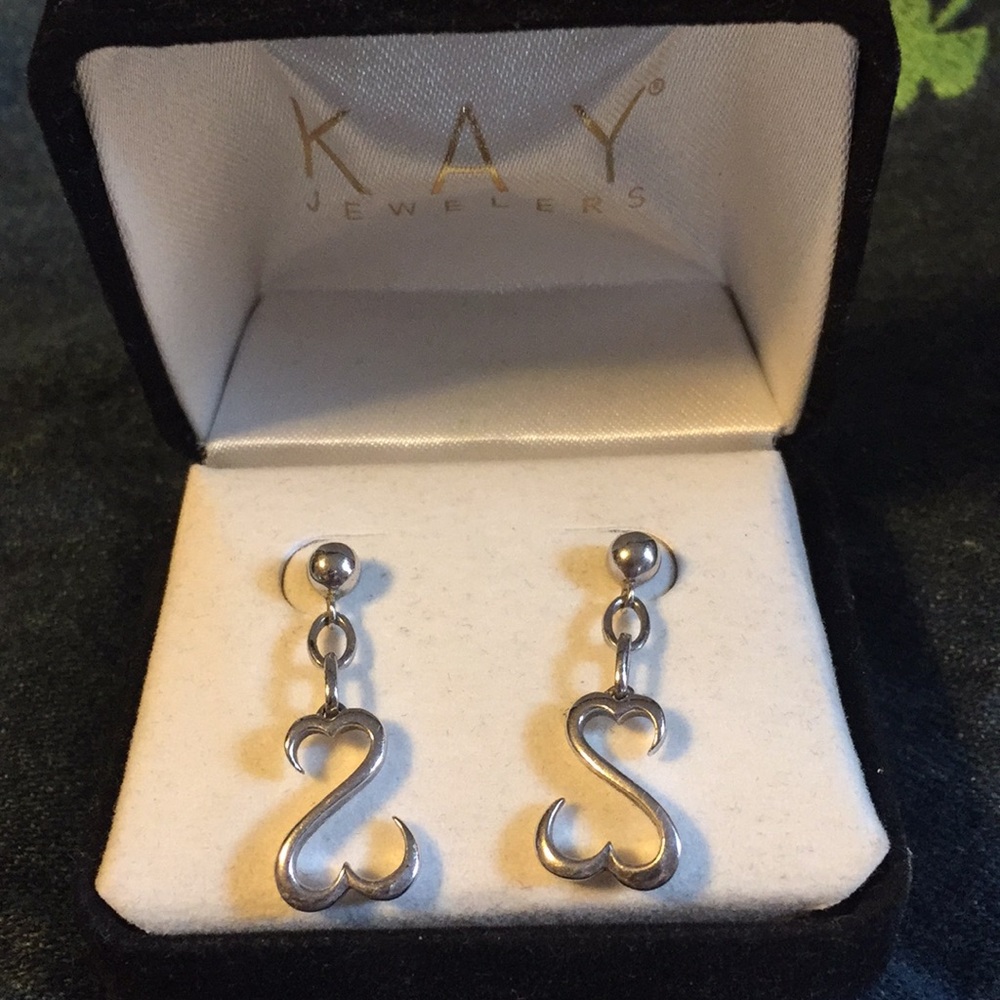 Jane Seymour open heart earrings